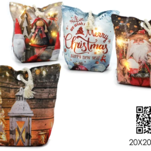 CHRISTMAS DOOR STOPPER W/LIGHT 350307