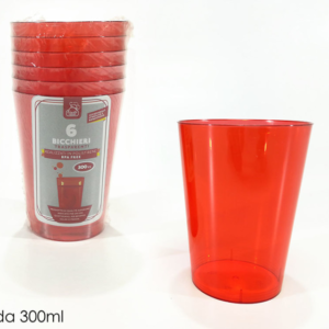 SET SIX RED CUPS 30L 730918