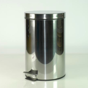 PEDAL BIN 12LTS S/STEEL