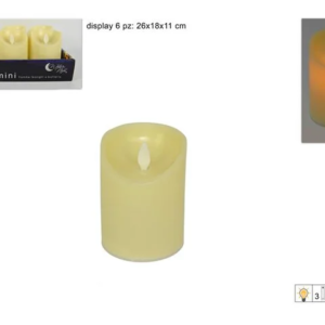BATTERY CANDLE BEIGE 843532