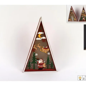 WOODEN CHRISTMAS TREE LIGHTS 056388
