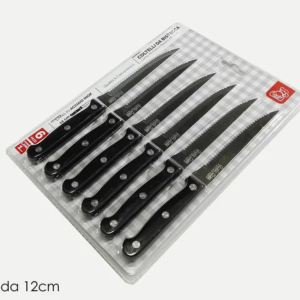 SET SIX KNIVES BLACK 202378