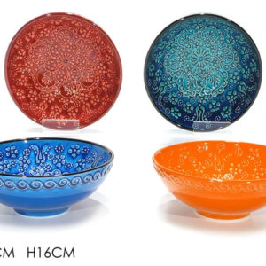 BOWL GLASS COLOURED 236632