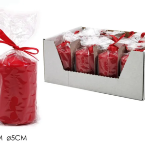CHRISTMAS CANDLE RED CYLINDER 276010