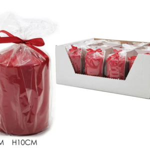 CHRISTMAS CANDLE RED CYLINDER 276140