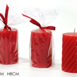 CYLINDER CANDLE RED