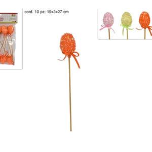 STICK 1O EASTER EGGS 4 COLOURS 617652