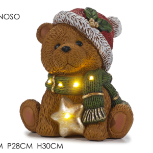 CHRISTMAS BEAR WITH BATTERY LIGHTS