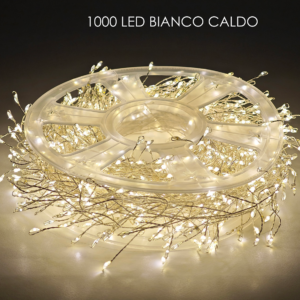 1000 LED LIGHTS GARLAND WARM WHITE
