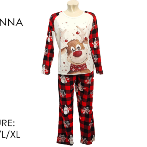 WOMEN CHRISTMAS PYGAMA 4 SIZES ASSORTED