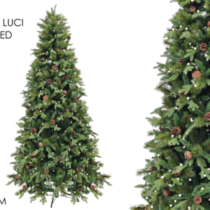CHRISTMAS TREE WITH INTEGRATED 300 LEDS 210CM