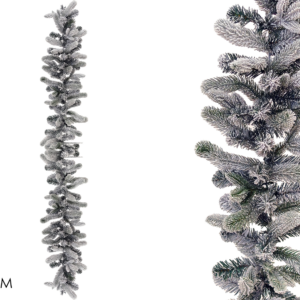 GARLAND WITH SNOW 270CM