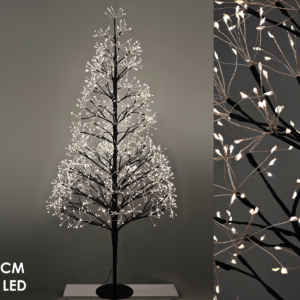 1.5 m Christmas tree with 1,500 micro LEDs, black structure