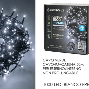 1000 Mixed Flashing Outdoor Lights, Cool White