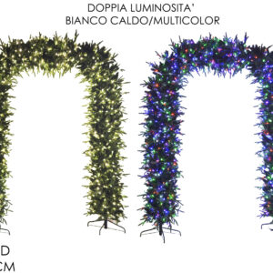 Garland 2.4m x 45.22m Arch, PE/PVC, with 1080 LEDs, 10 Functions