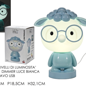 Light Pets Light Blue Sheep LED Touch Lamp