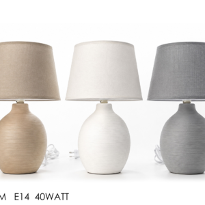 Bedside Lamp H31cm, 3 Assorted