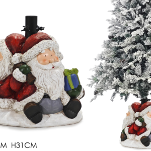 CHRISTMAS TREE BASE STAND WITH FATHER CHRISTMAS