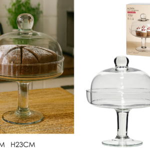 Glass Cake Stand Ø19 x H23cm