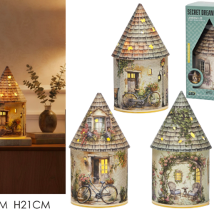 Secret Dream Lamp Ø11 x H21cm, Battery Operated, 3 Assorted