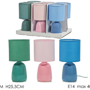 Lamp Ø13 x H25.5cm, 3 Assorted in Display