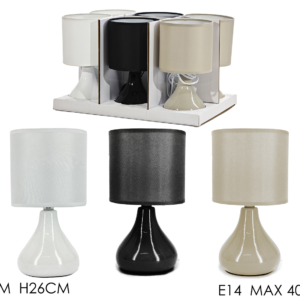 Desk Lamp Ø14 x H26cm, 3 Assorted in Display