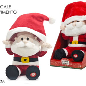 39. Santa Claus, battery operated, with movement/music, H 28 cm