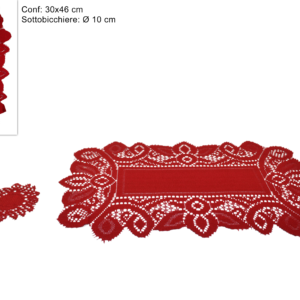 Placemat doily c underplate HXTR-046