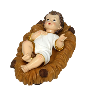 Baby Jesus in manger 31cm