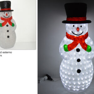 Illuminated snowman, 200 LEDs, 85 cm