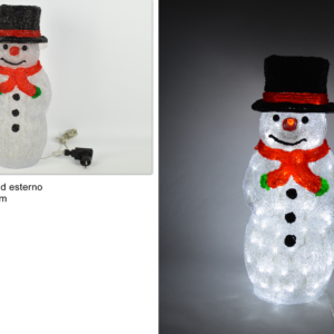 Illuminated snowman, 100 LEDs, 50 cm