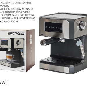 Corinzia Digital Espresso Machine, 2-in-1, 850W