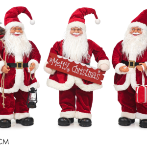 Santa Claus H75cm, 3 Assorted