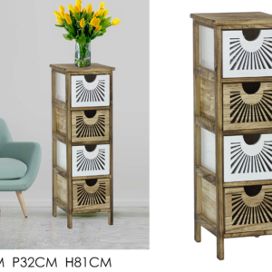 4-DRAWER CHEST OF DRAWERS 26X32XH81CM