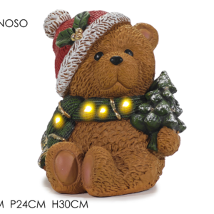 CHRISTMAS BEAR WITH BATTERY LIGHTS