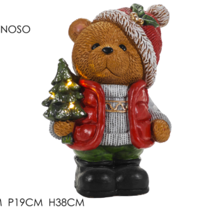 CHRISTMAS BEAR WITH TREE & LIGHTS 264413