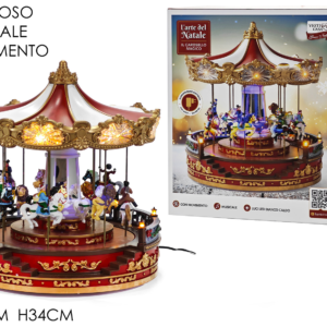 Christmas Carousel, Light/Musical/Moving