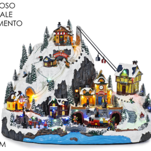 Christmas Scene, Light/Musical/Moving, H48cm