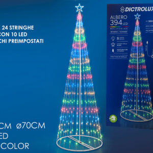 3m Christmas Tree with 394 Programmable Multicolour LEDs