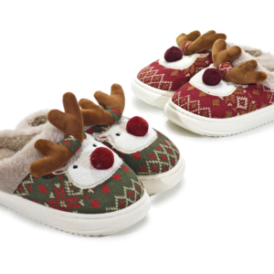 CHRISTMAS BEDROOM SLIPPERS 36-43 2 ASSORTED