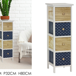 4-DRAWER CHEST OF DRAWERS 26X32XH80CM