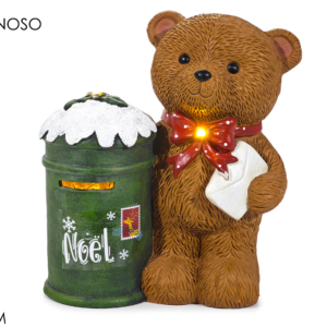 Christmas Bear, Battery-Operated Light, H35cm