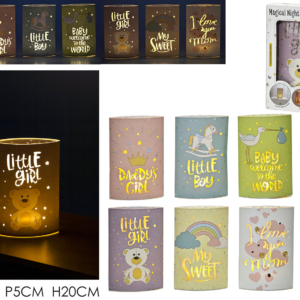 MAGICAL NIGHT LAMP H20CM BATTERY OPERATED 6 ASSORTED