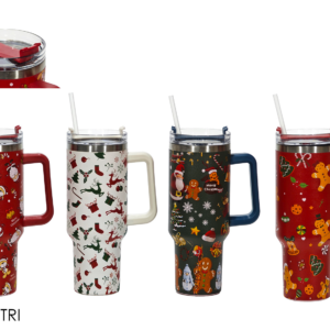 Insulated Water Bottle with Straw 1.2L, 4 Assorted