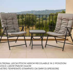 TABLE & 2 CHAIRS SET