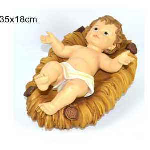 Baby Jesus with Cradle 35cm