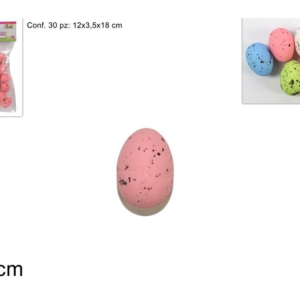 SMALL EGGS IN BAG, 2.5 CM, 30 PCS, 6 COLORS, ITEM