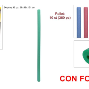 POOL NOODLE 5 COLOURS IN DISPLAY BOX