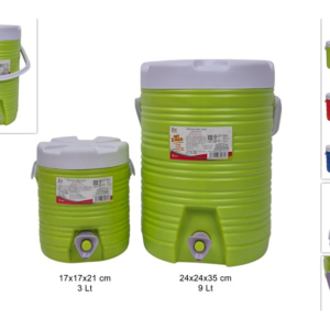 COOLER CONTAINER WITH TAP SET OF 2 PCS 9L + 3L ASSORTED COLOURS 3