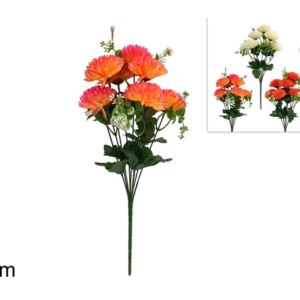 DAHLIA BOUQUET, 46 CM, 9 FLOWERS, 4 COLORS